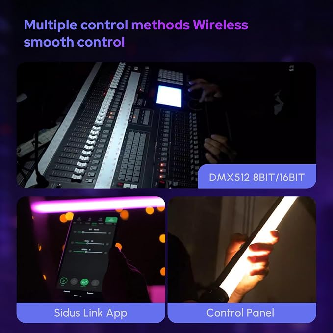 Aputure Amaran T4C 40W RGBWW LED Tube Light,APP/DMX Control,47.2Inch/120cm | Stick Light,2500-7500K CCT,Rechargeable Battery,15 Lighting FX,for Video,Photo,Vlogging,YouTube,Live Streaming - Image 6