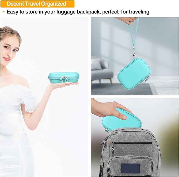 Elonbo Camera Carrying Case for KODAK Step Instant Smartphone Photo Printer | KODAK Step Portable Mini Color Wireless Mobile Printer Hard Travel Bag, Instant Color Picture Printer Storage Holder, Green - Image 6