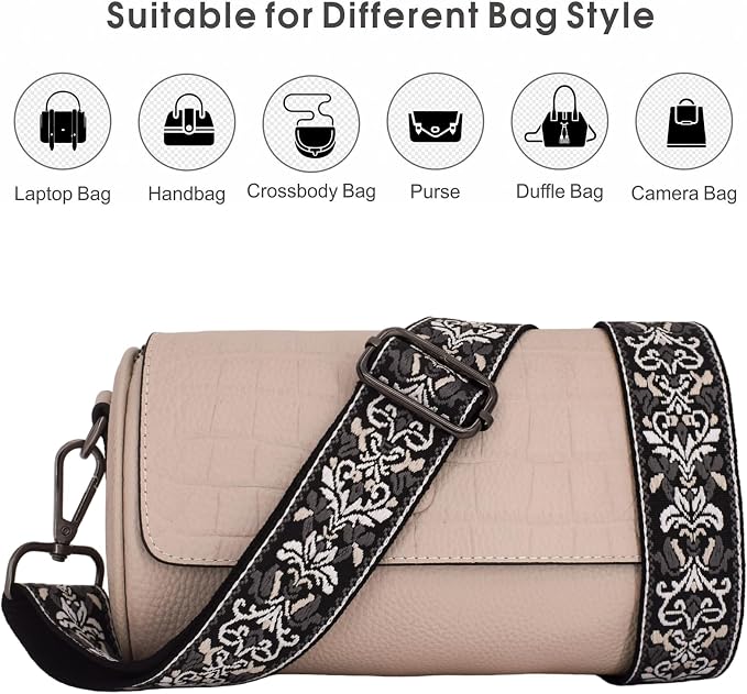 Replacement Purse Strap Shoulder Strap Adjustable Crossbody Strap for Women Crossbody Wide Shoulder Bag - Image 6
