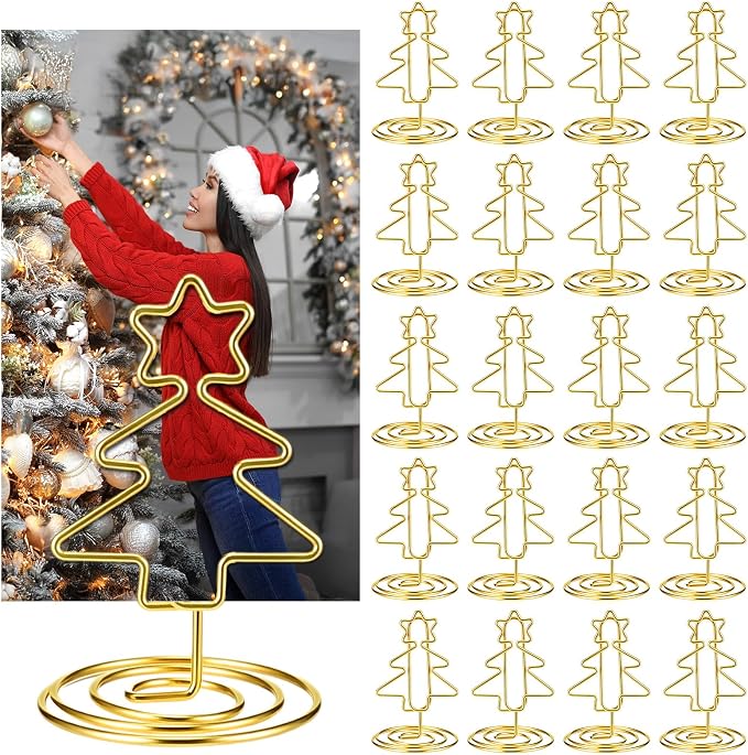 AmazingSpark 36 Pcs 2026 Graduation Gold Photo Holders for Table Centerpieces Metal Photo Holder Gold Picture Display Stands Menu Memo Clips for Graduation Party Table Decoration Supplies(Tree) by Unknown