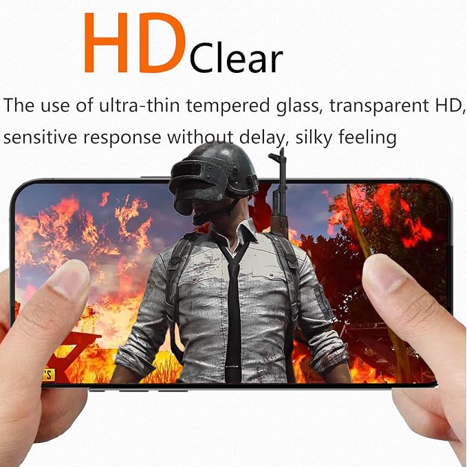 Front and Back Protector for iPhone 15 Pro Max + Camera Lens Protector | (2+2+2) 9H Hardness, Easy to Install with Alignment Tool,Case Friendly - Image 5