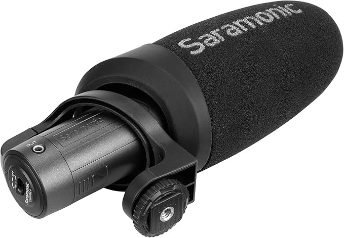 Saramonic CamMic+ | AA-Powered Shotgun Mic for DSLR, Mirrorless, Video Cams, Smartphones & Tablets | Shockmount, TRS Cable, The output cable of the, Video Cams, Windscreen for Protection from Weather and Dust, Mirrorless - Image 8