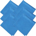 uxcell 6 Pcs Microfiber Cleaning Cloth for Glasses, 8 x 8 Inch Eyeglass Cleaning Cloth, Glasses Cleaner Wipes for Electronics Lenses Screens Cameras Cell Phones, Sapphire Blue by uxcell