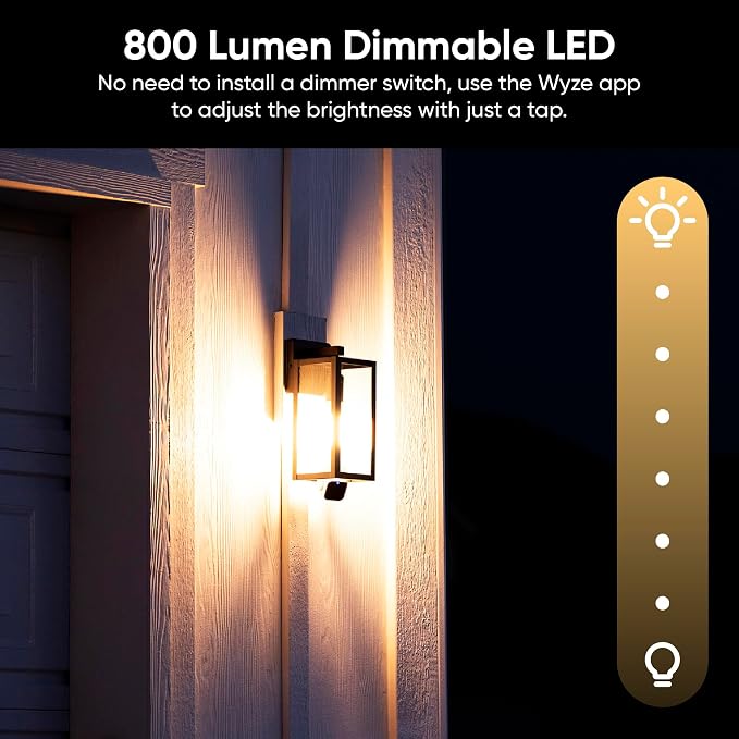 WYZE Bulb Cam - 2K HD Smart Light Bulb Security Camera with Color Night Vision, 800-Lumen Dimmable LED, 160° Wide View, Motion Detection & Siren, E26 Socket, Alexa/Google/IFTTT | Color Night Vision, 800-Lumen Dimmable LED, 160° Wide View, Motion Detect... - Image 8