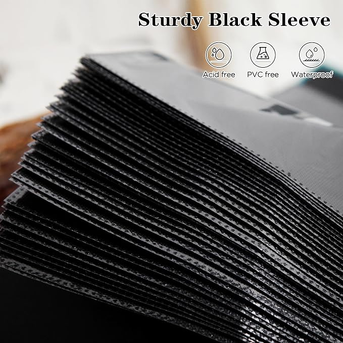 Mublalbum 2 Pack Small 8x10 Photo Album, 52 Pockets, Linen Cover,Green | Linen Cover, Portable Mini Picture Book, Holds 52 Vertical Pockets for Artwork Postcards, Picture Storage - Image 4