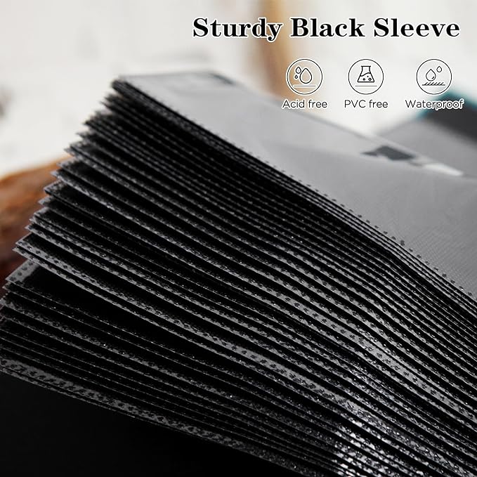Mublalbum 2 Pack Small 5x7 Photo Album, 52 Pockets, Linen Cover,Blue | Linen Cover, Portable Mini Picture Book, Holds 52 Vertical Pockets for Artwork Postcards, Picture Storage - Image 4