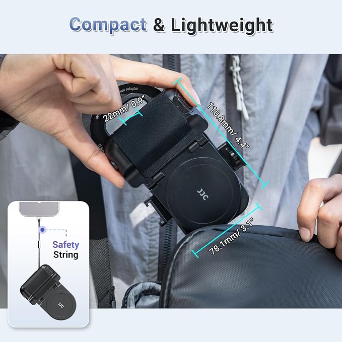 (1+1) 67mm Magnetic iPhone Lens Filter Mount + iPhone Snap Grip Set | Magnetic Filter Adapter for iPhone 16 15 14 Pro/Pro Max Plus w Cold Shoe & 1/4" Hole Pull-Out to Fit Pro Max Plus (No Filters - Image 8