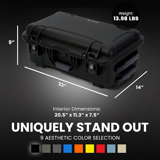 NANUK 935 Camera Hard Case with Cubed Foam, Waterproof Wheeled Carry-On - Image 6