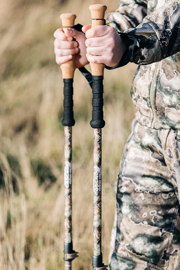 Cascade Mountain Tech Trekking Poles - Carbon Fiber Monopod Walking or Hiking Sticks with with Accessories Mount and Adjustable Quick Locks - Image 11