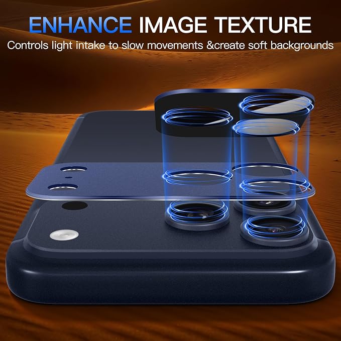 Suoman ND/UV Filter for iPhone 17 Pro Camera Lens Protector - Filter Kit | with ND/CPL/UV/Black Soft Filter Kit,Strong Adsorption,Tempered Glass Lens Film,All-in-one Metal Camera Cover - Image 5