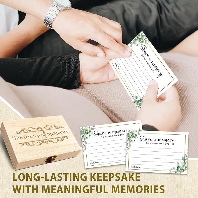 Share A Memory Card for Celebration Of Life - 50 Pcs Memorial Cards, Memory Box for Graduation Wedding, Funeral Keepsake for Celebration Of Life Decorations -A06 - Image 6