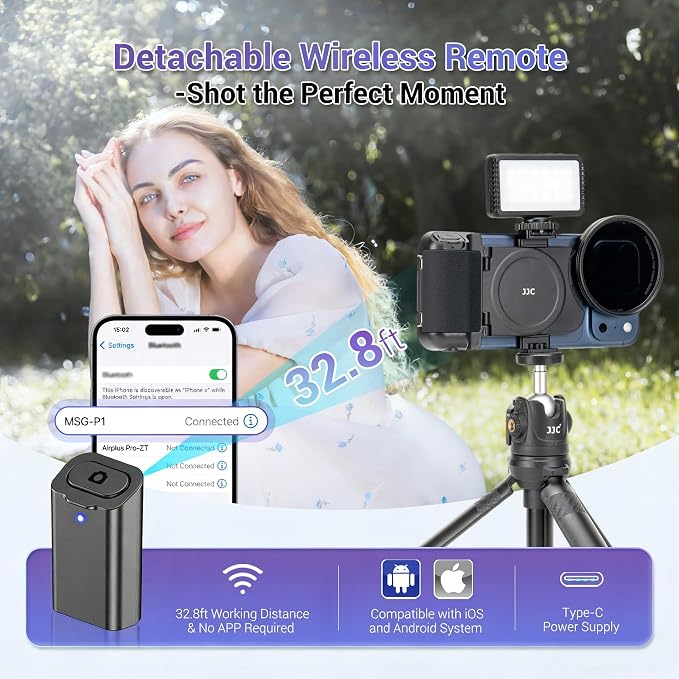 67mm CPL Filter Mount Kit with Magnetic Phone Camera Grip & Storage Pouch for iPhone 17 Air 16 15 14 Pro Max Accessories,Circular Polarizer Polarizing Lens Filter Adapter Set w Cold Shoe & 1/4'' Hole - Image 5