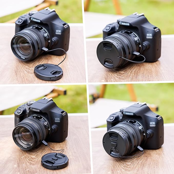 JJC 58mm Front Lens Cap Cover for Canon Rebel T7 T6 + EF-S 18-55mm Kit Lens | for Canon EF-S 18-55mm f3.5-5.6 IS STM, Fujifilm XF 18-55mm f2.8-4, XC 16-50mm f3.5-5.6 OIS Lens & More 58mm Thread Lenses - Image 6