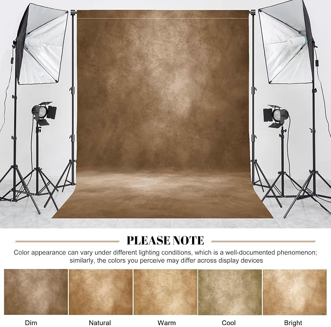 Abstract Photography Backdrop for Photoshoot 8x10ft, Dark Brown,No Stand | Professional,Polyester Fabric,Roller Pocket on Top,Vintage Portrait Photo Props Booth Background,Photoshoot Studio - Image 7