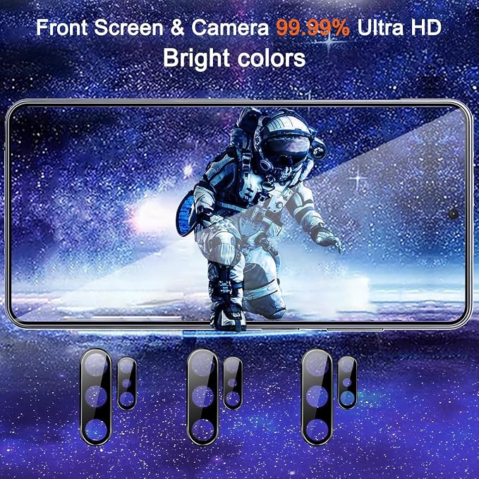 Ferilinso Screen Protector for Samsung Galaxy S26 Ultra, Tempered Glass | 3 Pack, 9H+ Military-Grade Shatterproof, HD Clear, Case Friendly, Easy Installation Bubble Free, with Camera Lens Protector - Image 6