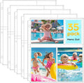 Fabmaker 35 Pack 4x6 Photo Sleeves for 3 Ring Binder, Hold 210 Photos | Clear Plastic Binder Sleeves, Photo Album Refill Pages, Acid Free Archival Page Protector, Binder Inserts for Postcard by Fabmaker