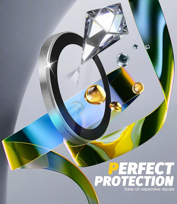 Orzero (2 Sets) Camera Lens Protector for Samsung Galaxy Z TirFold/Fold 7, [EZ Install] [Case-Friendly] 9H Tempered Glass Alloy Metal Ring Lens Cover, Military-Grade Shockproof, HD Clarity Anti-Glare (Silver) - Image 5