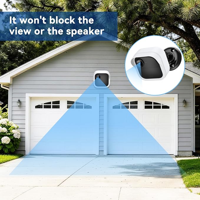 Silicone Case Cover for Blink Outdoor 4/2K+, Weatherproof Silicone Cover Skin Provides Full Camera Protection, for All-New Blink Outdoor 4/2K+ Home Security Camera (6Pack) (White) - Image 3