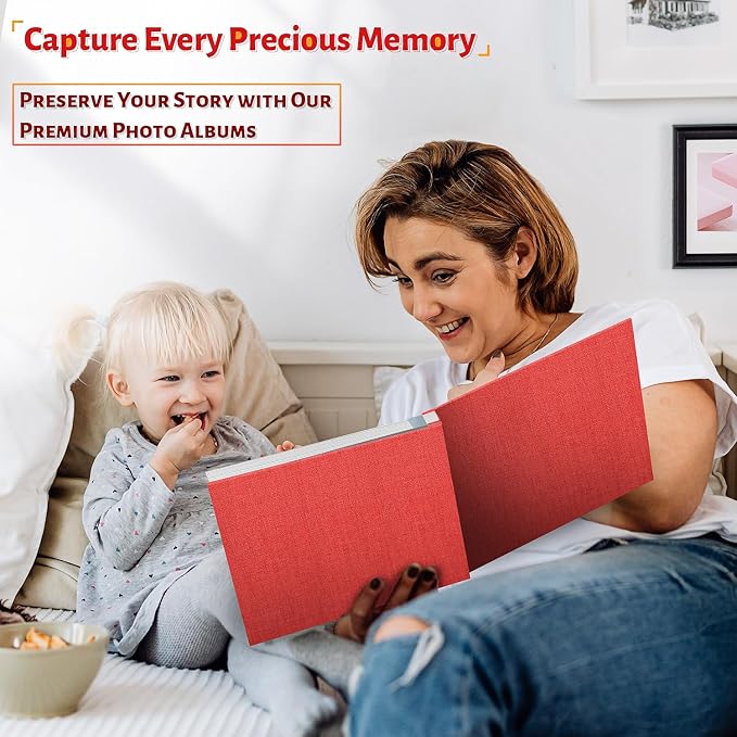 Artfeel Photo Album Self Adhesive Scrapbook,120 Pages Large Photo Book for 4x6,5x7,8x10 Pictures,DIY Album for Baby Wedding Family Travel Birthday,with Metallic Pen and Scraper - Image 6