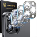 UniqueMe for iPhone 15 Pro/15 Pro Max Camera Lens Protector-Glitter Black | 3 Pack-Drop Protection, Case Friendly, Camera Cover Screen, Update New Version by UniqueMe