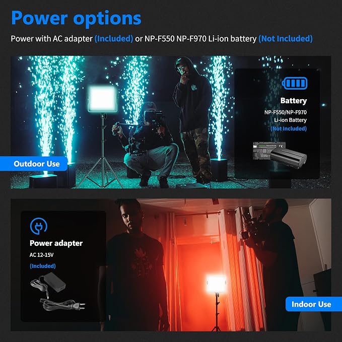 NEEWER 660 PRO RGB LED Video Light with App Control/Barn Door/U Bracket | 360° Full Color, CRI 97+, 50W Panel Studio Light, for Gaming Live Streaming YouTube Webex Recording, Filming, Photography - Image 7