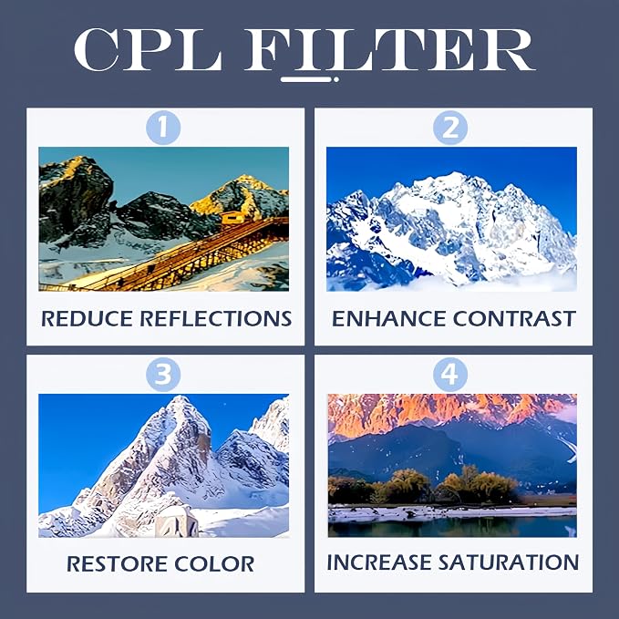 2-in-1 Magnetic CPL & Star Filter Lens, New Magnetic Cellphone Lens 52mm Universal Phone Lens CPL Polarizer Filter, Magnetic Lens Filter for Phones Improve Shooting Effects (Star Filter Lens 1Pcs) - Image 6