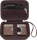 Canboc Carrying Case for KODAK PIXPRO C1 Friendly Zoom Digital Camera | For Canon PowerShot ELPH 360 HS A/ 360 HS/ 360/ IXY 650 Digital Camera, Mesh Pocket fit Cable, SD Card, Brown (Case Only) by Canboc