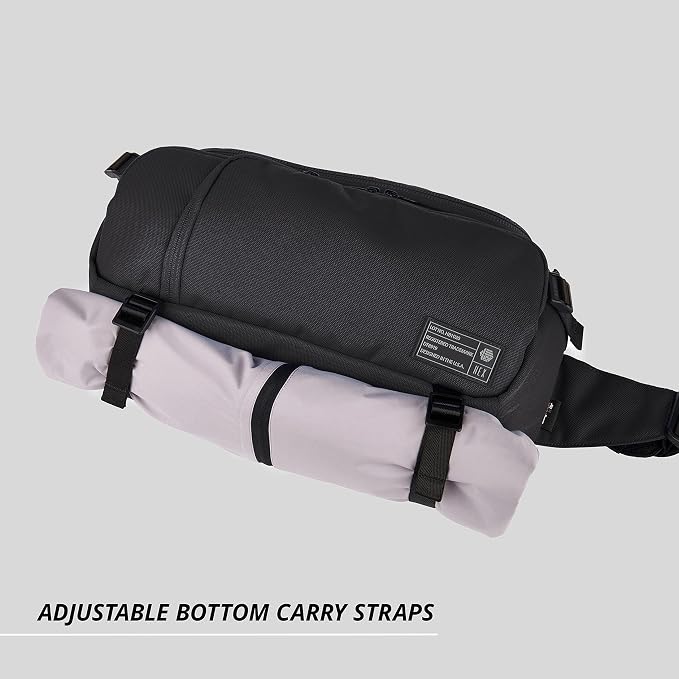 Hex Ranger DSLR Sling, with Adjustable Carry Straps, Collapsible Interior Dividers & More, Glacier Camo - Image 7