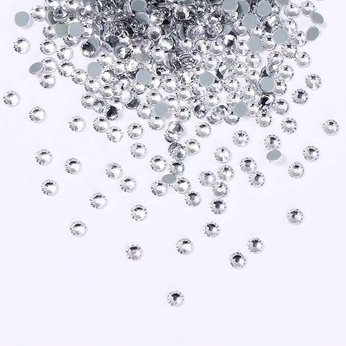 Jollin Hotfix Rhinestones Flatback Crystal Gems 7.2mm SS34, Crystal | 288pcs Hot Fix Crystals Glass Rhinestones for Bedazzling, Crafting, Clothes, Shoes & Accessories DIY Decoration - Image 2
