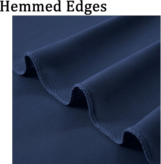 30ft x 10ft Wrinkle Free Navy Blue Backdrop Curtains for Parties, 6 Panels 5x10ft Silky Polyester Photo Backdrop Drapes for Wedding Birthday Graduation Photography Party Background Stand - Image 4