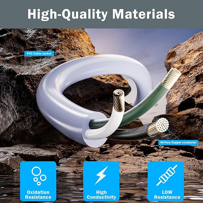 Plug-in Mount for Floodlight Cams with 30ft/9m Weatherproof Power Cable for Floodlight Cam Wired Plus/Pro,WYZE Floodlight Camera v2/Pro,Blink Wired Floodlight Camera,Electrical Box and Cord Kit - Image 6
