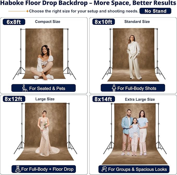 Abstract Photography Backdrop for Photoshoot 8x10ft, Dark Brown,No Stand | Professional,Polyester Fabric,Roller Pocket on Top,Vintage Portrait Photo Props Booth Background,Photoshoot Studio - Image 2