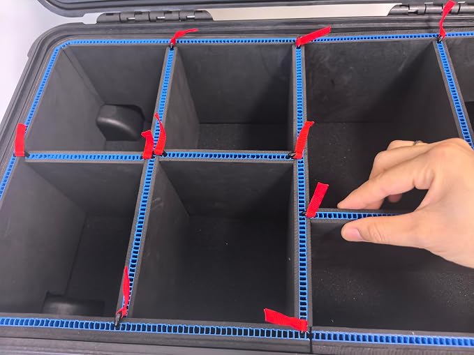 LAFENLIN Divider Panel for Pelican 1615 Case, 27.61" Insert Board, 2 Pack | Replacement Board Only. Lightweight Plastic Board, Tool-free Install, Slides Into Case Slots. Superior Alternative to Foam - Image 2