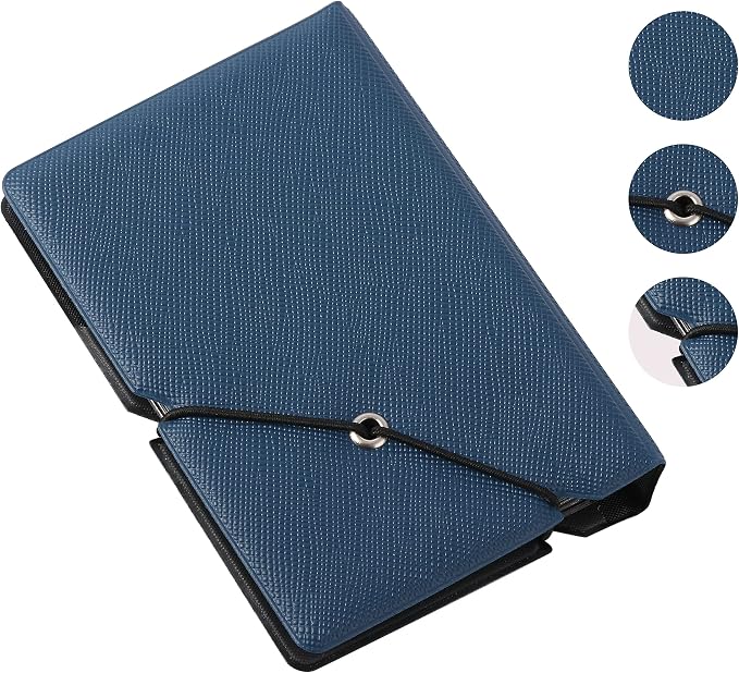2x3 Instax Mini Photo Album, 28 Pockets. Marine Blue, 1PK | Portable Wallet Size Album Stores 2x3 inch Instant Photos. Fits Polaroid, Instax Mini, Kodak Mini Prints and Zink. - Image 2