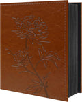 Vienrose 4x6 Photo Album Holds 400 Photos Vegan Leather Beige | Vertical pockets, Brown, Large capacity, Family Wedding Baby Travel, Anniversary by Vienrose