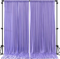 8ftx10ft Wrinkle Free Lavender Backdrop Curtain - 10 Feet Photography Backdrop Drapes, Silky Polyester Back Drop Cloth for Wedding Baby Shower Balloon Arch Background by Unknown