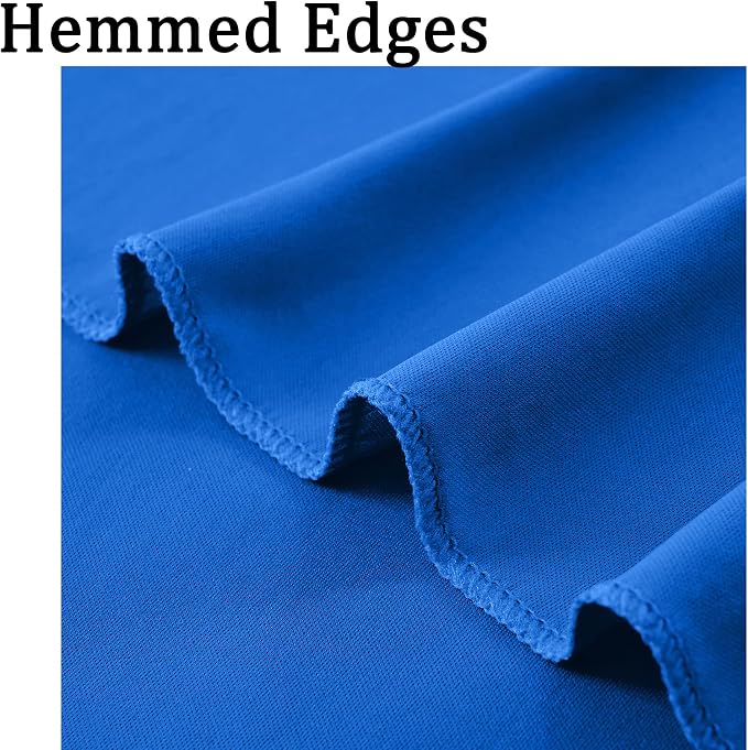 Wrinkle Free 10x8 ft Royal Blue Backdrop Curtains for Parties, Polyester Backdrop Drapes Soft Back Drop for Birthday Wedding Photography Background Decorations - Image 5