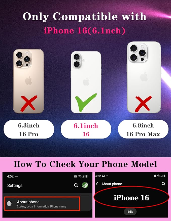 for iPhone 16 Case - Women Cute Phone Cover Girly Pretty Fancy Unique Aesthetic Design Slide Camera Cover Protective Case for Apple for iPhone 16,Black Cat - Image 2