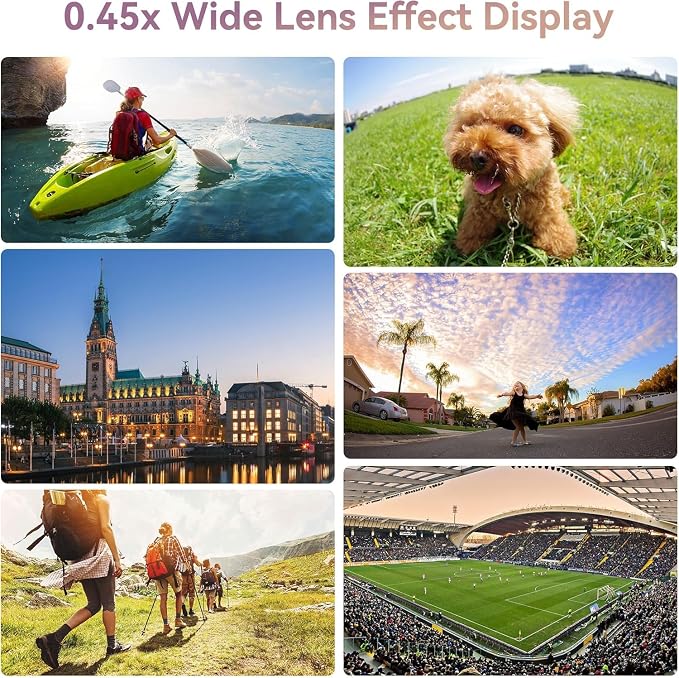 MIAO LAB 2-in-1 Phone Camera Lens Kit, 12.5X Macro + 0.45X Wide Angle (140°) Cell Phone Clip-on Lens for iPhone/Android, Includes Travel Bag - Image 4