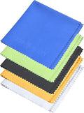 Eco-Fused Microfiber Cleaning Cloth - 8 x 8 Inch Microfiber Cloth - Pack of 5 Lens Cleaning Wipes - Cleaning Cloth for Glasses, Eyeglasses, Camera Lens & Phones by Eco-Fused