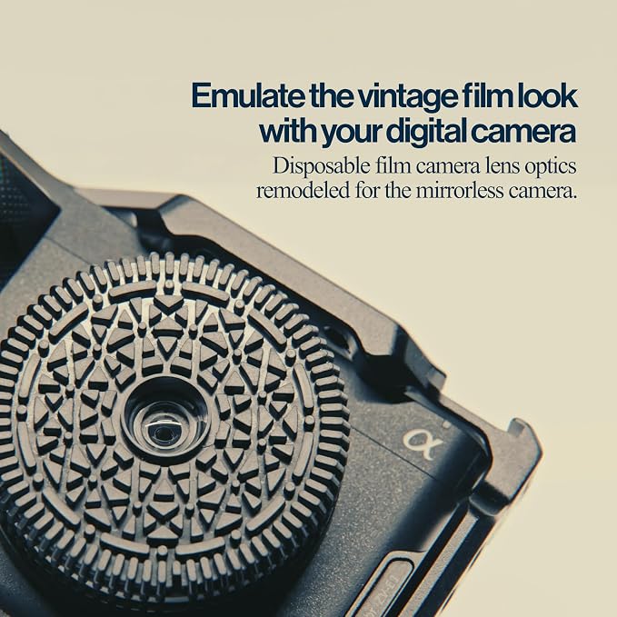 Original Retropia Repurposed Disposable Camera Mirrorless Lens | Unlimited Film-Look Photos | Compact Pancake Lens, 32mm Focal Length & Fixed f/11 Aperture (Canon RF-Mount Mirrorless Compatible) - Image 3