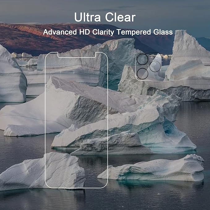 Ailun Screen Protector+Camera Lens Protector for iPhone 11 Pro Max | 2+2 Pack, 6.5 inch, Tempered Glass Film, HD - Image 4