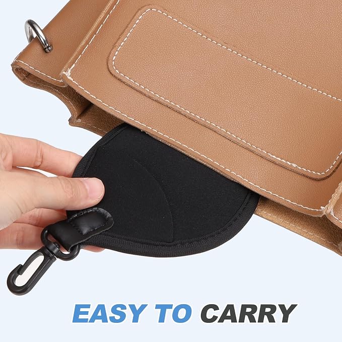 PATIKIL 37mm Lens Filter Case, 1PCS 2 Pockets Camera Filter Carry Bag Nylon Shockproof Camera Filter Lens Protector Pouch for Photography Round Circular Square Filters Storage, Black - Image 5