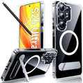 LeYi for Samsung Galaxy-S26-Ultra Case with Stand: for Magsafe Funda para s 26 s26ultra Phone Cover Clear Rugged Slim Fit Heavy Duty Women Magnetic Metal Kickstand Military Grade Samsungs26 Ultra by LeYi
