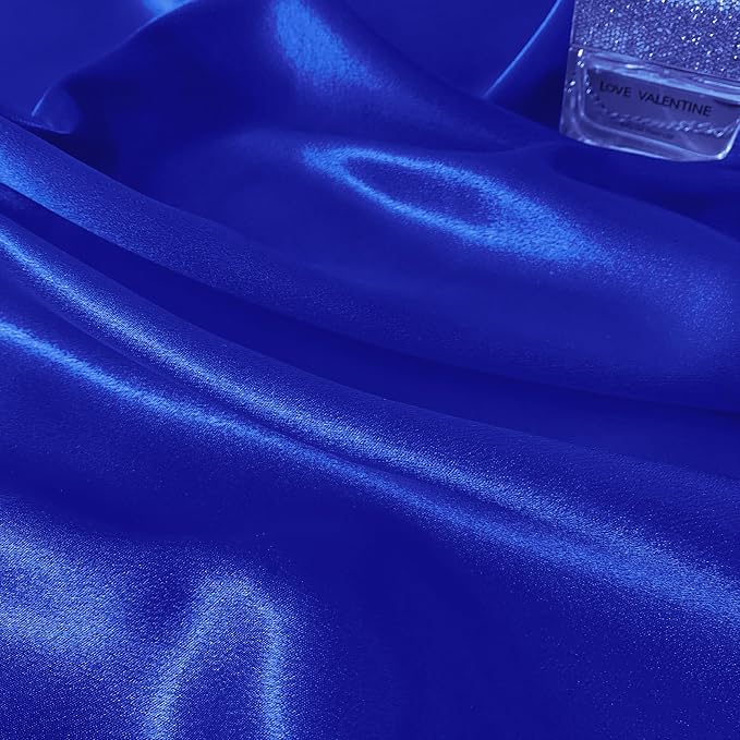 RUDONG M Satin Photography Backdrop, Royal Blue, 3.3x2.5ft | Wrinkle-Free, Silky Fabric, For Jewelry/Cosmetics/Flat Lay/Studio, 100x75cm - Image 7