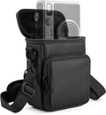 Travel Case for Fujifilm Instax Mini EVO Hybrid Instant Camera | Portable Storage Bag with Adjustable Strap & Belt Loop, Compatible with LiPlay+ Hybrid Instant Camera, Black, Case Only by CaSZLUTION