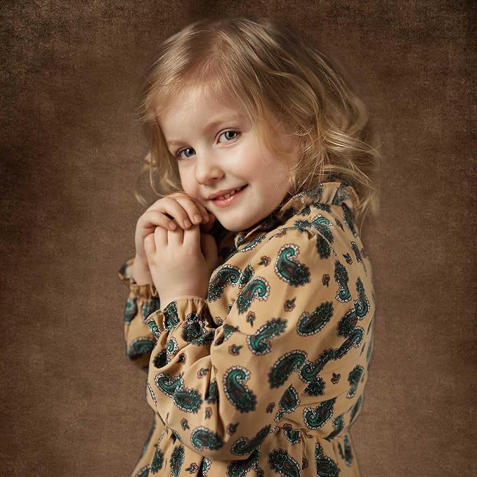 Brown Photography Backdrops for Photoshoot, Abstract Fabric 10x10ft | Vintage Studio Photo Backgrounds, Non Reflective, Easy to Use, for Portrait, Headshot, Product - Image 4