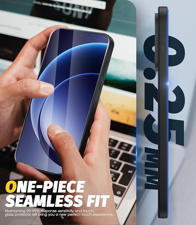 Orzero (3+3) Compatible for Oneplus 15, 3 Pack Screen Protector + 3 Pack Camera Lens Protector, Tempered Glass 9H High Definition Bubble Free Anti-Scratch - Image 4