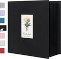 Linen Photo Album 4x6 Large Capacity 1000 Pockets Pictures Fabric Cover Books Albums Wedding School Family Anniversary Baby Memory Engagement Travel Albums(Black, 1000 Pockets) by Colemoly