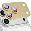 Uyiton for iPhone 17 Pro Max Camera Lens Protector, Metal Frame Glass Cover | Not Easy to Break, Strong Adsorption, Case-Friendly, Metal 9H Sapphire Glass Rear Camera Screen Cover, Glitter Gold by Uyiton